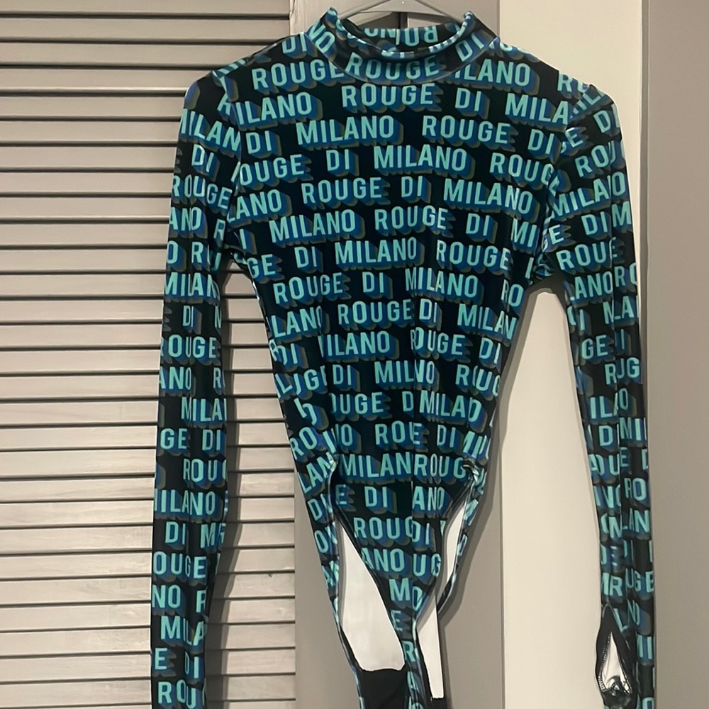 Velvet Milano Di Rouge Bodysuit Teal